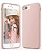Anker iPhone 8 Plus 7 Plus Silicone Case, KARAPAX Silicone Gel Rubber Shockproof Case Cover with Soft Microfiber Cloth Cushion [Support Wireless Charging] [Slim Fit] for iPhone 8P/ 7P - Blush Pink