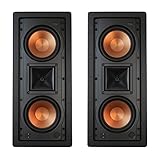 Klipsch R-5502-W II in-Wall Left, Center or Right (LCR) in-Wall or in-Ceiling Speaker Two-Pack
