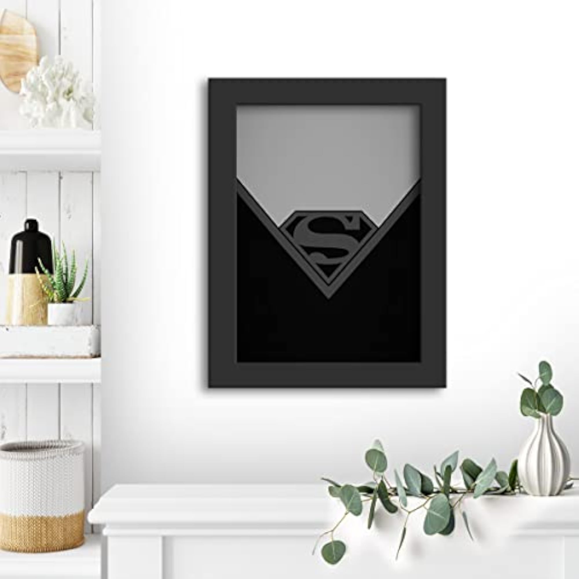 Superman Logo Poster with Frame