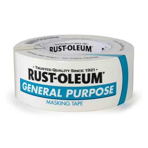 Rust-Oleum General Purpose Multi-Surface Adhesive Masking Tape, Adheres Securely and Removes Easily, 1.88" x 60yd, Single Roll