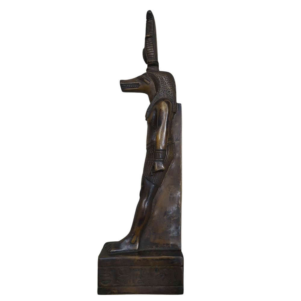 Sobek Dieu du Nil figurine pierre résine pour déco égyptienne