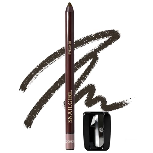 Image of Graphite Gel Eyeliner Pencil, Waterproof Smudge-proof Long Lasting Bronze Eye Liner, High-Pigmented Smooth Creamy Formula for Mature Women, Eyes Makeup Pen with Sharpener
