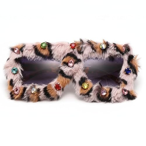 Tniytru Leopard Print Glasses, Funny Sunglasses for Adults, Funky Glasses with Trendy Leopard Print Design, Stylish and Lightweight Frame.