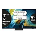Samsung Smart TV 77'' QE77S95FAEXZT OLED 4K, NQ4 AI Gen4 Processor, 4K AI Upscaling, Glare Free, Dolby Atmos & OTS+, Infinity One Design, 2025