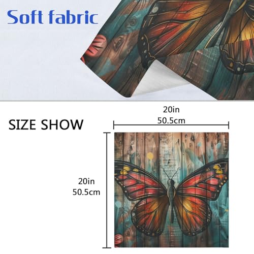 Servilletas de tela multicolor pack de 6 de 20x20 pulgadas miniatura 6