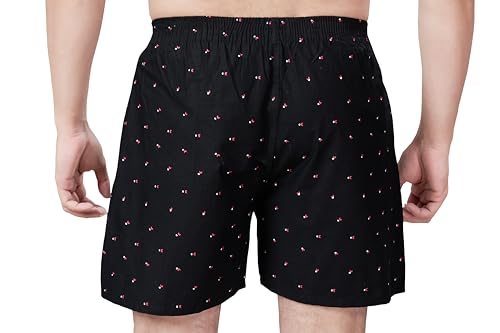 Image of Men's Cotton Printed Regular Fit Boxer Shorts | Soft & Breathable Innerwear | Comfortable Boxers | Lightweight & Stylish Nightwear