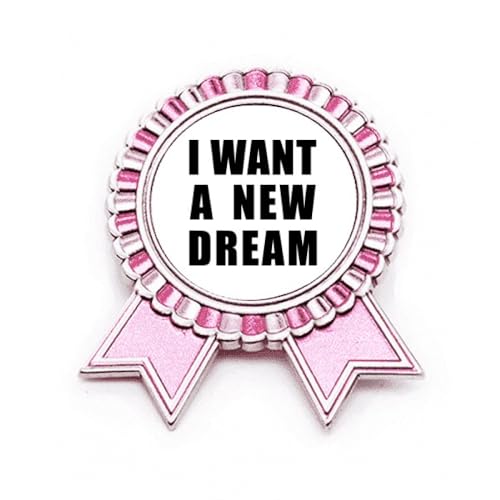 Broche Art déco rose I Want A New Dream idéale pour une soirée