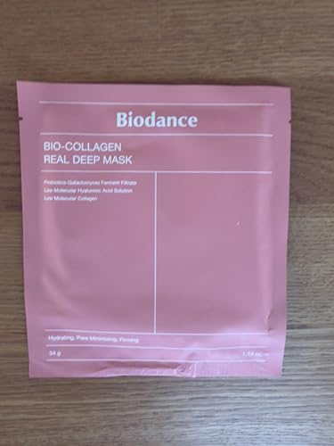 Biodance Máscara facial de colágeno orgánico, antienvejecimiento, máscara de colágeno Biodance Real Deep Mask, tonificación de poros, tratamiento de arrugas