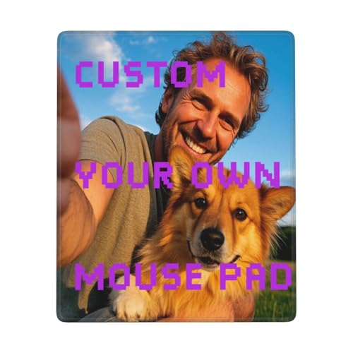 HYueaph Tapis de souris personnalisé avec photo - Tapis de souris en caoutchouc antidérapant pour les amoureux de la famille et les couples - Convient pour divers jours commémoratifs