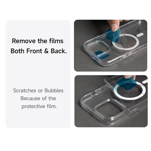 Loeoel Ultra Slim Case For Iphone 14 Plus Case Clear Mag Safe, Thin Magnetic 14 Plus Phone Case Compatible With Magsafe, Silicone Bumper & Transparent Hard Plastic thumb #1