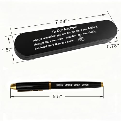 Bolígrafo con tinta gel negra y estuche metálico grabado miniatura 3
