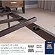 Dreamzie Bett 90x200 mit Lattenrost Metall 41cm Bettgestell 90 x 200 Robust, Leichte Montage, Umfangreicher Stauraum