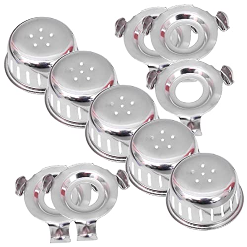 BAZEITFLOW 10 Juegos Repuesto Kit de Accesorios para Olla Presión con Cubiertas y Soportes Antiobstrucción Inoxidable Compatible con Ollas Eléctricas de Aluminio Instalación Fácil y Diseño