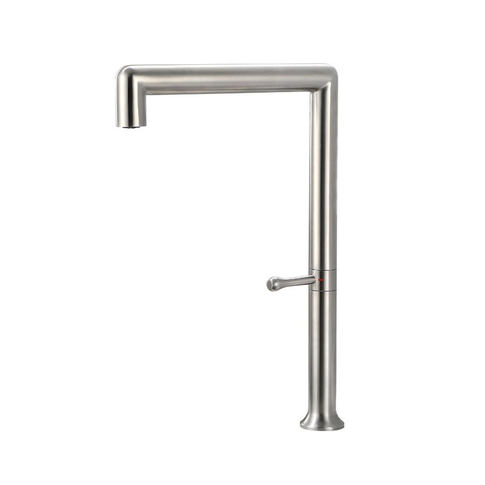 Fanjubei Brushed Kitchen Stainless Steel Rotating Hot And Cold Water Mixer Faucet,