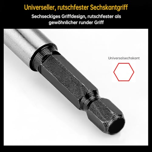 SUQIN 1/4 Zoll Sechskantschaft Schneckenbohrer 20mm x 165mm x 2Pcs Professional Holzbohrer,Selbstvorschub Stahl Schlangenbohrer für Weichholz, Hartholz,Kunststoff