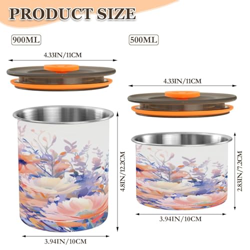 Envase hermético acero inoxidable 900 ml Blueangle miniatura 2