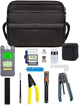 Kit FTTH Manutenzione Fibra Ottica: Misuratore Potenza -70~+10dBm, VFL 10mW E Taglierina
