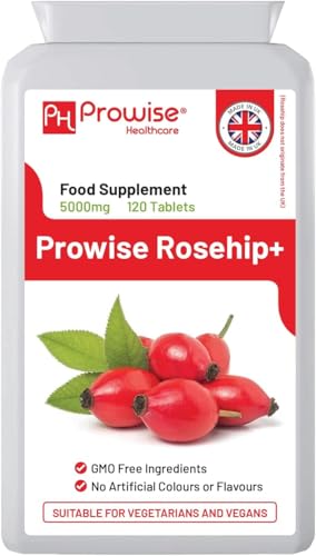 Prowise Healthcare Rosehip+ 5000mg Vegan Tablets