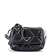 Prada, Pre-Loved System Flap Shoulder Bag Quilted Nappa Leather Small, Black