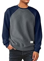 Soft Material: Meilicloth mens fashion pullover made from Cotton, ultra soft, lightweight and thin, comfortable to your skin, suit for daily wear or workout which is a perfect choice for a quick and casual look Stylish Design: Mens long sleeve sports...
