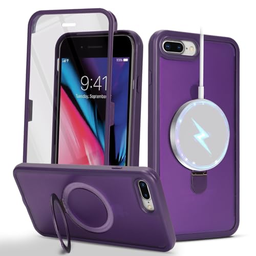 CoozCase for iPhone 7 Plus/8 Plus Case with Screen Protector,Dark Purple by CoozCase - Used condition - US$11.88