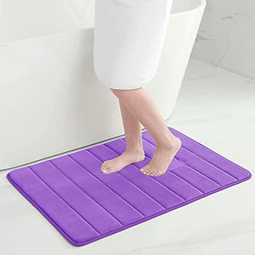 smiry Memory Foam Bath Mat, 40 x 60 cm, Extra Soft Non-Slip Bathroom Mat, Super Absorbent Bath Mats for Bathroom Floor, Machine-Washable Dry Bath Rug Foot Mat, Turquoise