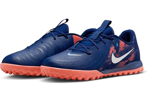 Nike Jr. Phantom GX 2 Academy Erling Haaland Big Kids' TF Low-Top Soccer Shoes (HF1608-400, Blue Void/Chrome)2