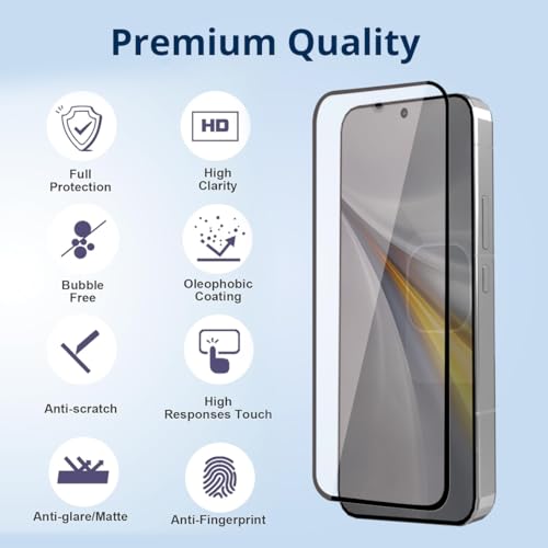 Image of Czartech Tempered Glass For iQOO 15 5G Military-Grade Screen Protector With Edge To Edge Coverage And Easy Cleaing Kit (Pack of 1)