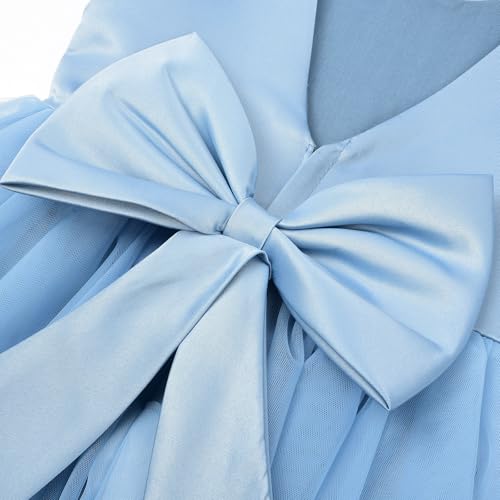 Image of JerrisApparel Flower Girls Dress Wedding Satin Dresses Princess Birthday Party Prom Ball Gown