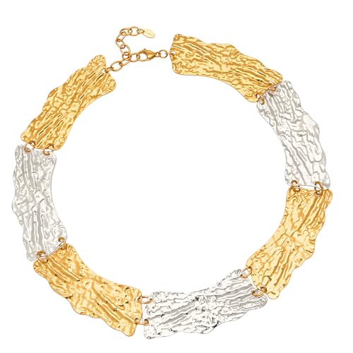Collier en acier à formes irrégulières pour sublimer vos tenues de créateurs de tendances