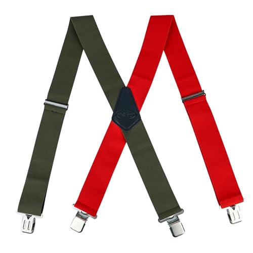 Image of MELOTOUGH Men's Suspenders w /Clip Heavy Duty suspenders for men Big and Tall Work suspenders for Jeans