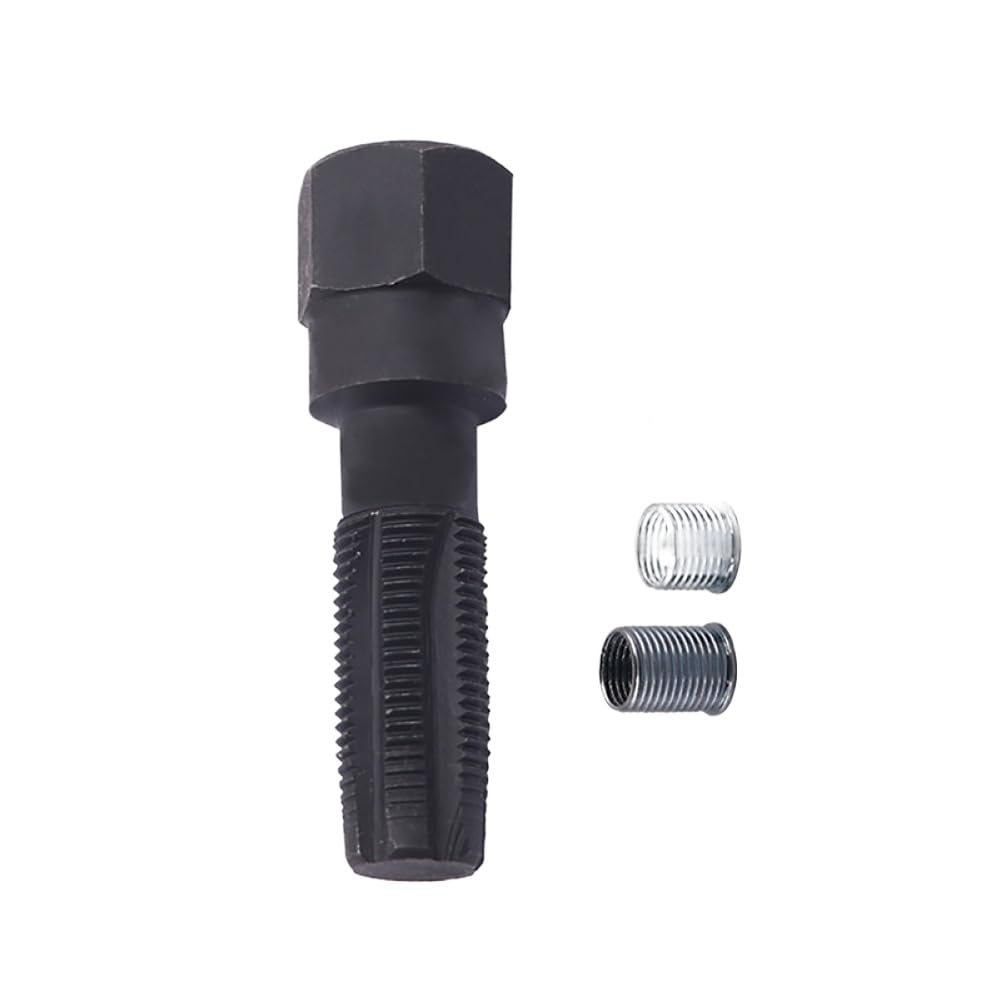 Kit di Riparazione Filettatura Candela 14mm M14 X 1,25 Compatibile con Testate cilindri automobilistiche
