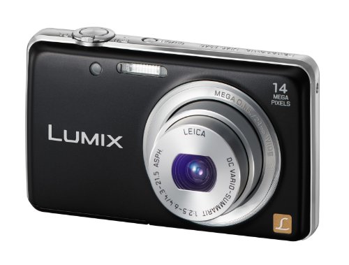 Panasonic Lumix DMC-FS40EG-K Digitalkamera (14 Megapixel, 5-fach opt. Zoom, 6,7 cm (2,6 Zoll) Display, 24mm Weitwinkel…