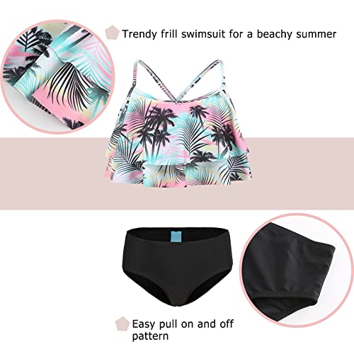 Girls Bikini Swimsuits Two Piece Bathing Suit for Kids Hawaiian Swimwear Set 3-16 Years3