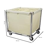 Saro Wäschewagen AF 264 , Edelstahl, creme, 90x65x85cm - 5