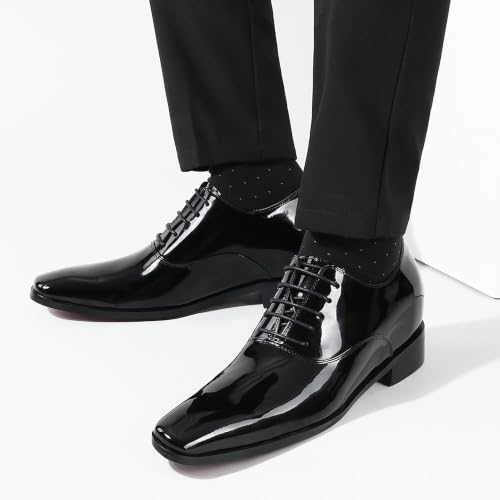 Image of CHAMARIPA Men's Oxfords Elevator Shoes Invisible Height Increasing Shoes