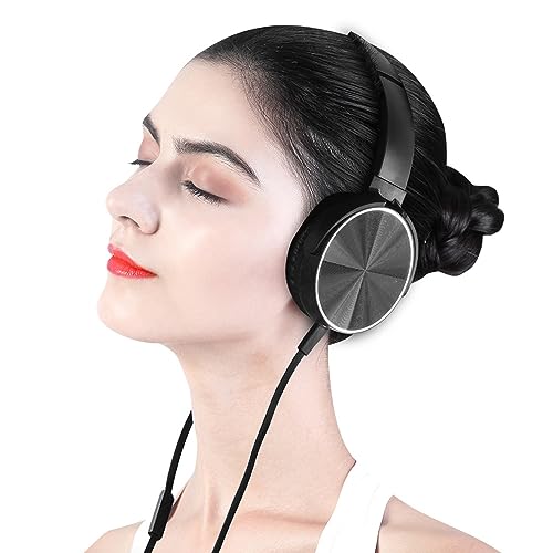 ZJchao Leichter Over-Ear-Kopfhörer Schwarz