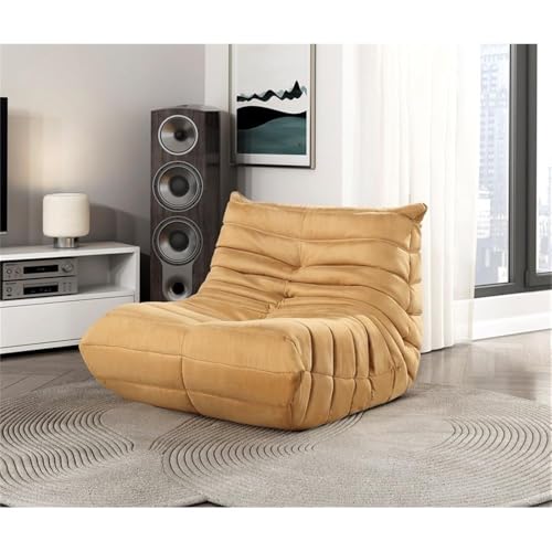Sillón Plegable Microfibra Amarillo miniatura 2