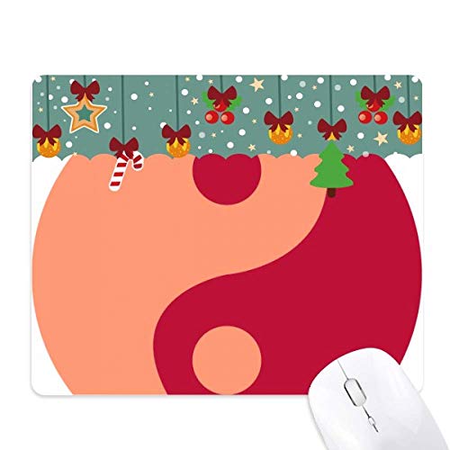 Tapis de souris en caoutchouc Yin-Yang évitez les glissements de souris sur votre table de bureau