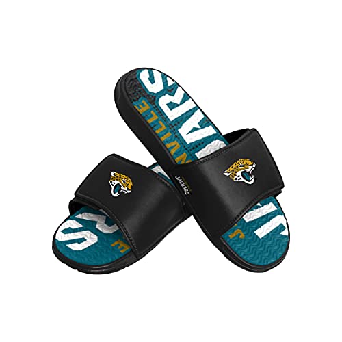 Image of FOCO New Orleans Saints NFL Mens Gradient Wordmark Gel Slide
