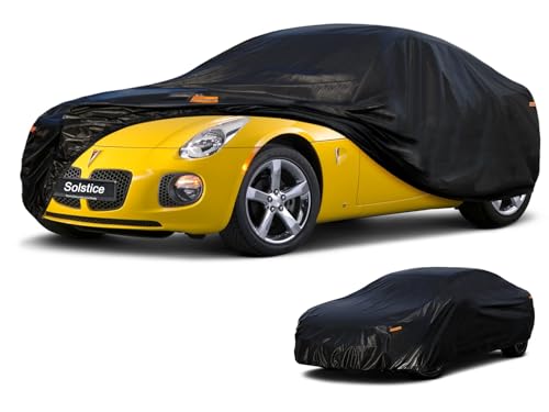 Image of Kayme 7 Layers Car Cover Custom Fit for Pontiac Solstice (2005-2009) Waterproof All Weather for Automobiles, Outdoor Full Cover Rain Sun UV Protection.