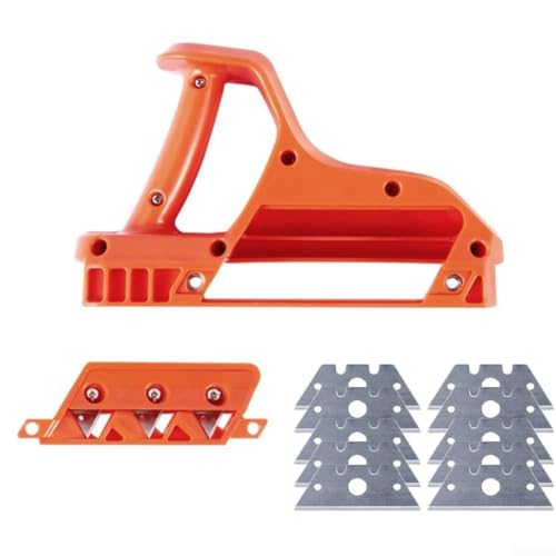 Pialla per cartongesso per rifilatura bordi dotata di lame da 45 e 60 gradi per risultati professionali (60 gradi)