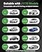 ALIESTFDNO Portable Level 2 EV Charger, 40A, 220-240V, with 25ft Charge Cable and NEMA 14-50 Plug, Adjustable Current/Delay Charging for Electric Car Charger