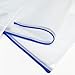 AUSTARK 10 Pcs Zipper File Bags, Waterproof Plastic Mesh Pouch for Office School, Board Game Storage Bags (A5 Size 9.2''x6.7'', White and Blue)