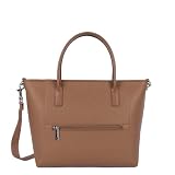 Lancaster Sac Cabas Main Maya Double Kba Cuir Moka, Marron, Taille unique