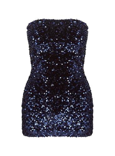 Princess Polly Eldoni Strapless Mini Dress Navy