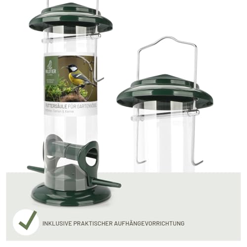 wildtier-liebe-Korner-Futtersaule-Vogelfutterspender-235cm-Grun-aus-rostfreiem-Metall-I-Vogel-Futterstation-Vogelfutter-Saule-Wildvogel-Futtersilo-I-Ganzjahrige-Vogelfutterung | Dealmeister.io Alt tag für bilder post titel