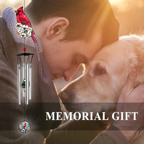 Image of ASTARIN Personalized Wind Chimes Outdoor, Large Customized Wind Chimes for Outside Tuned Relaxing Soothing Low Bass,Memorial Windchimes Sympathy for The Loss of a Loved One