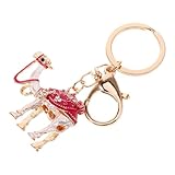 Portachiavi accuratamente lucidato, comodo per un uso duraturo, look elegante che può regalarti un meraviglioso effetto visivo, ciondolo portachiavi