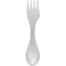 Boundless Voyage Titanium Spork Camping Spoon Fork Knife Combo with Bag Reusable Travel Utensils Ultralight Portabale Flatware for Outdoor Backpacking Hiking Picnic
